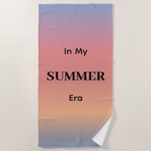 In My Summer Era Gradient Sunrise Colour Beach Towel