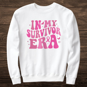 In My Survivor Era Pink Breast Cancer Awareness Sweatshirt