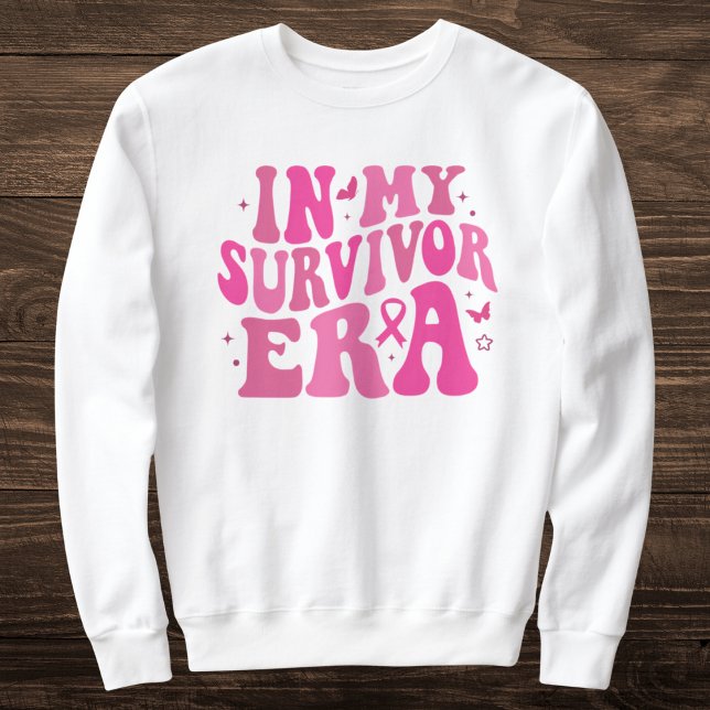 In My Survivor Era Pink Breast Cancer Awareness Sweatshirt (Creator Uploaded)