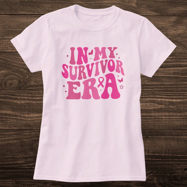 In My Survivor Era Pink Breast Cancer Awareness T-Shirt (Creator Uploaded)