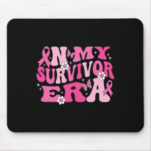 In My Survivor Era Pink Ribbon Breast Cancer  Mouse Pad