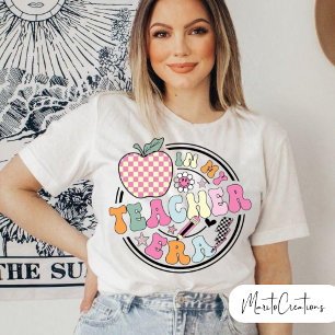 In My Teacher Era Floral, Retro Teacher's T-Shirt