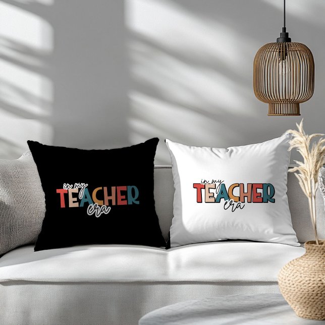 In my teacher era  gift for teacher cushion (Creator Uploaded)