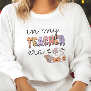 In My Teacher Era Halloween  Boo Ghost Teacher Sweatshirt