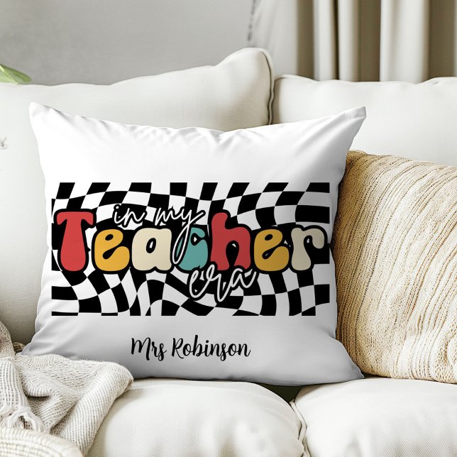 In my teacher era retro teacher  cushion (Creator Uploaded)