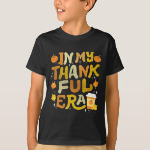 In My Thankful Era Retro Groovy Thanksgiving Women T-Shirt