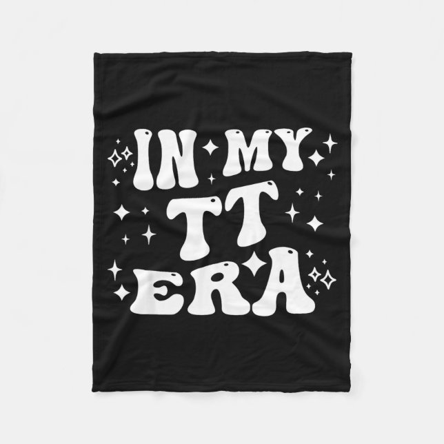 In My Tt Era Grandma Auntie Family Nickname  Fleece Blanket (Front)