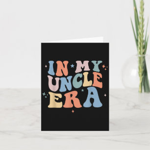 In My Uncle Era Retro Groovy Father's Day Thank You Card