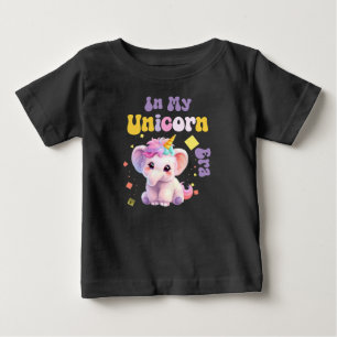 In My Unicorn Era, Cute Elephant Unicorn Baby T-Shirt