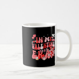 In My Valentine Era Groovy Retro Disco Heart Women Coffee Mug