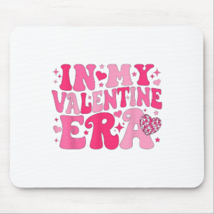 In My Valentine Era Retro Valentines Day Women Hea Mouse Pad