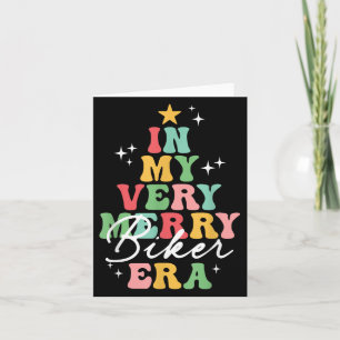 In My Very Merry Biker Era Christmas Groovy Retro  Card