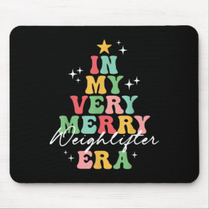 In My Very Merry Weightlifter Era Christmas Groovy Mouse Pad
