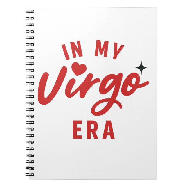 In My Virgo Era Notebook, Virgo Birthday Gift  Notebook (Front)