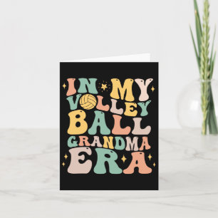 In My Volleybyll Grandma Era Funny Volleybyll Spor Card
