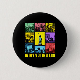 In My Voting Era Harris Wheimer 2024 Presidential 6 Cm Round Badge