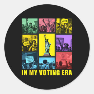 In My Voting Era Harris Wheimer 2024 Presidential  Classic Round Sticker