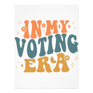 In My Voting Era Retro Wavy Photo Print