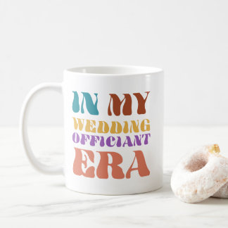 In My Wedding Officiant Era Retro Style Coffee Mug