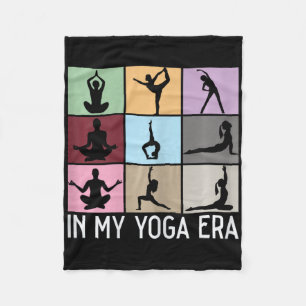 In My Yoga Era Funny Girls Yoga Yogi Mum Meditatio Fleece Blanket