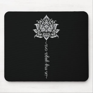 In My Yoga Era Lotus Flower Yoga Cl Meditation Wor Mouse Pad