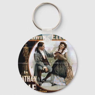 In Nathan Hale, by 'Clyde Fitch' Vintage Theatre Key Ring