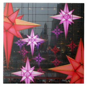In New York City. Christmas decoration inside Tile