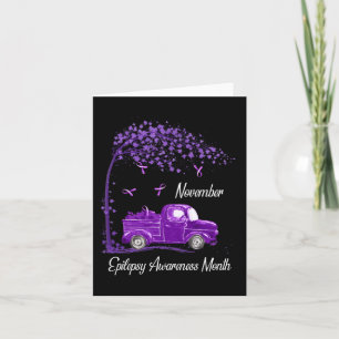 In November Epilepsy Awareness Month for women men Card