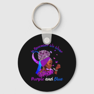 In November Pancreatic Cancer and Diabetes Awarene Key Ring