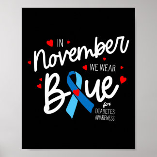 In November we wear Blue1 Poster