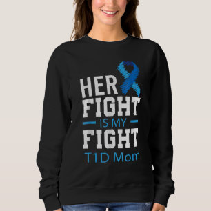 In November We Wear Blue Butterflies Diabetes Awar Sweatshirt