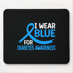 In November We Wear Blue Diabetes Awareness Blue R Mouse Pad