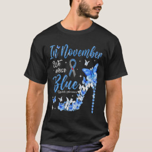 In November We Wear Blue Diabetes Awareness Butter T-Shirt