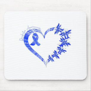 In November We Wear Blue Diabetes Awareness Dragon Mouse Pad