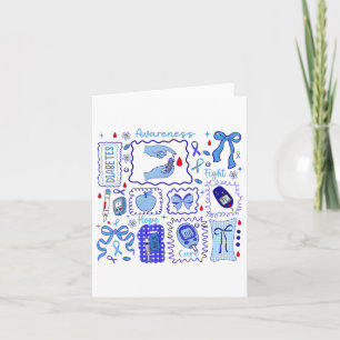 In November We Wear Blue Diabetes Awareness Fight  Card