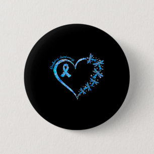 In November We Wear Blue Diabetes Awareness Love  6 Cm Round Badge