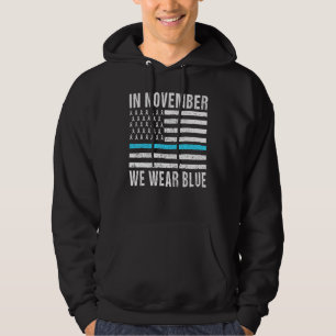 In November We Wear Blue Diabetes Awareness Month Hoodie