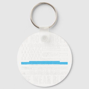 In November We Wear Blue Diabetes Awareness Month Key Ring