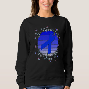 In November We Wear Blue Diabetes Awareness Month Sweatshirt
