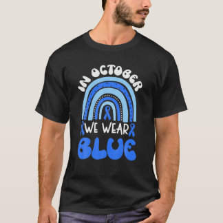 In November We Wear Blue Diabetes Awareness Rainbo T-Shirt