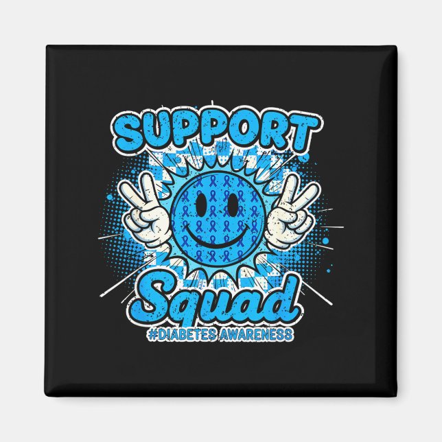 In November We Wear Blue Diabetes Awareness Suprt  Magnet (Front)