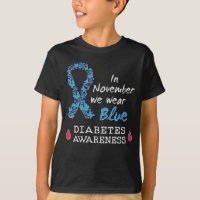 In November we wear blue, Diabetes Awareness