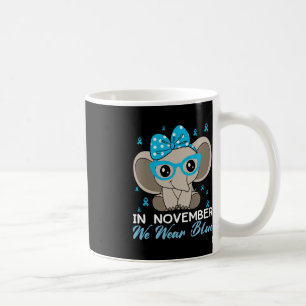 In November We Wear Blue Elephant Diabetes Awarene Coffee Mug
