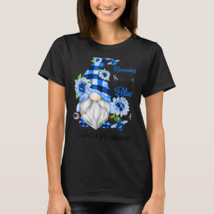 In November We Wear Blue Gnome Diabetes Awareness T-Shirt