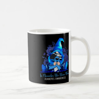 In November We Wear Blue Gnomes Diabetes Awareness Coffee Mug