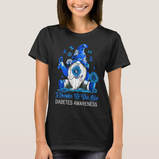 In November We Wear Blue Gnomes Gnomies Diabetes A T-Shirt