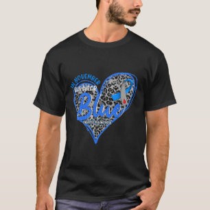 In November We Wear Blue Heart Leopard Diabetes Aw T-Shirt