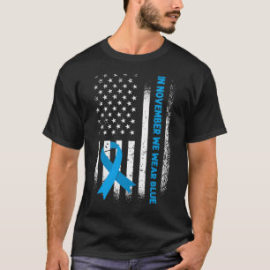 In November We Wear Blue - T1D Diabetes Awareness T-Shirt