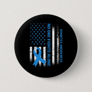 In November we Wear Blue T1D T2D Diabetic Diabetes 6 Cm Round Badge