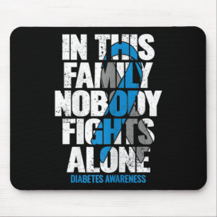 In November We Wear Blue T1d T2d Diabetic Diabetes Mouse Pad